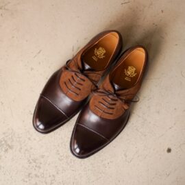 ご注文の一足　ブラウンのコンビシューズ　ttsc-021